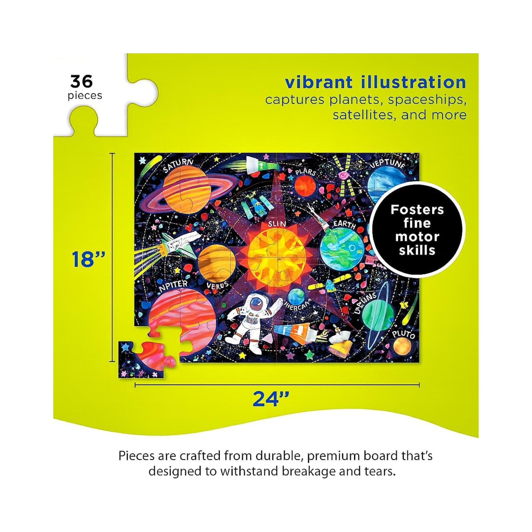 Crocodile Creek Jigsaw Floor Puzzle - Space Explorer