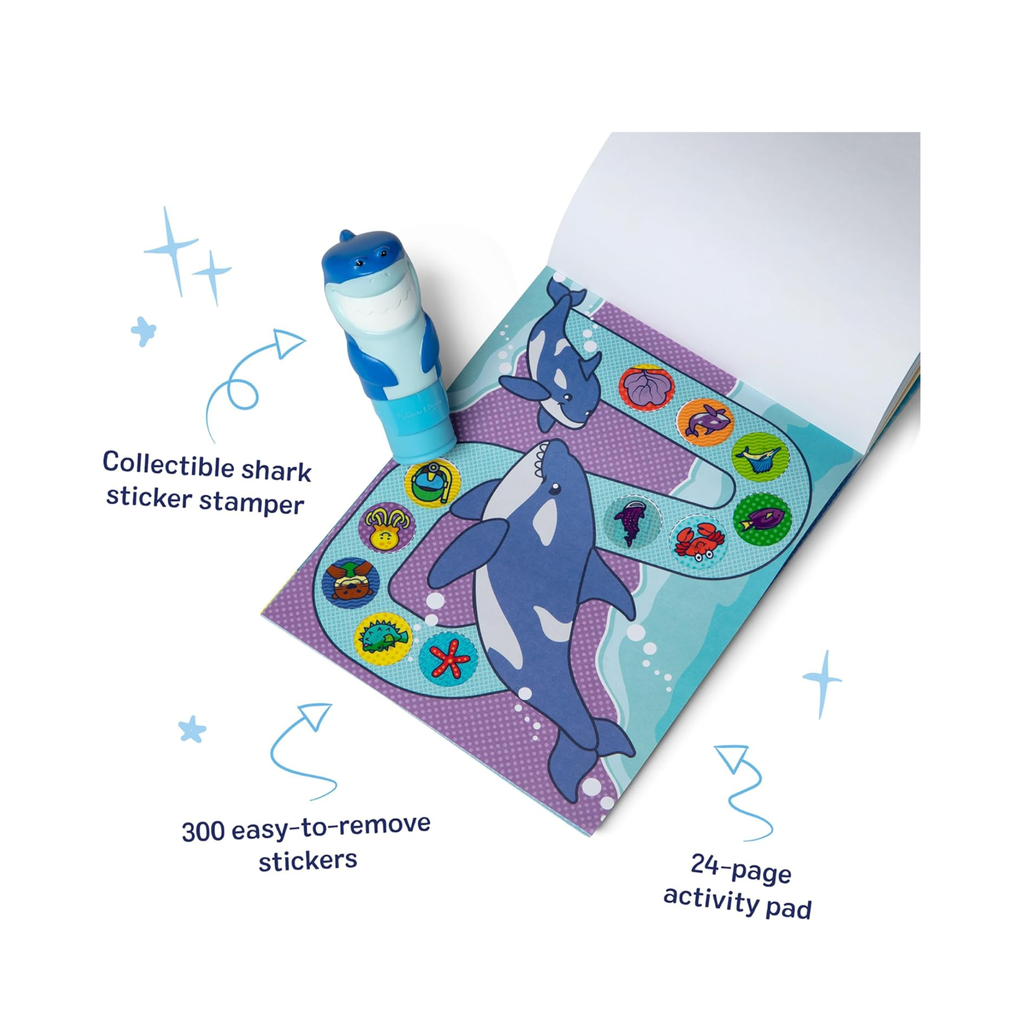 Melissa & Doug Sticker Wow! - Shark