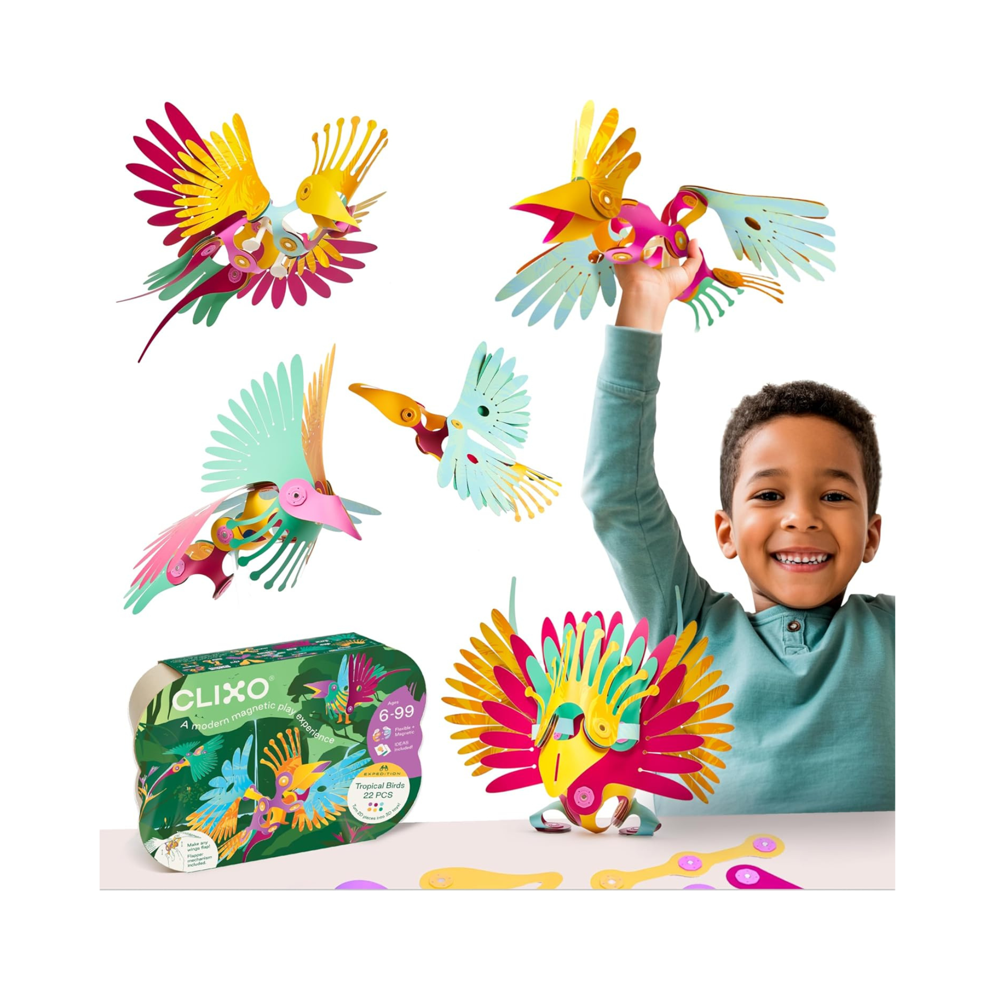 Clixo Tropical Birds Pack