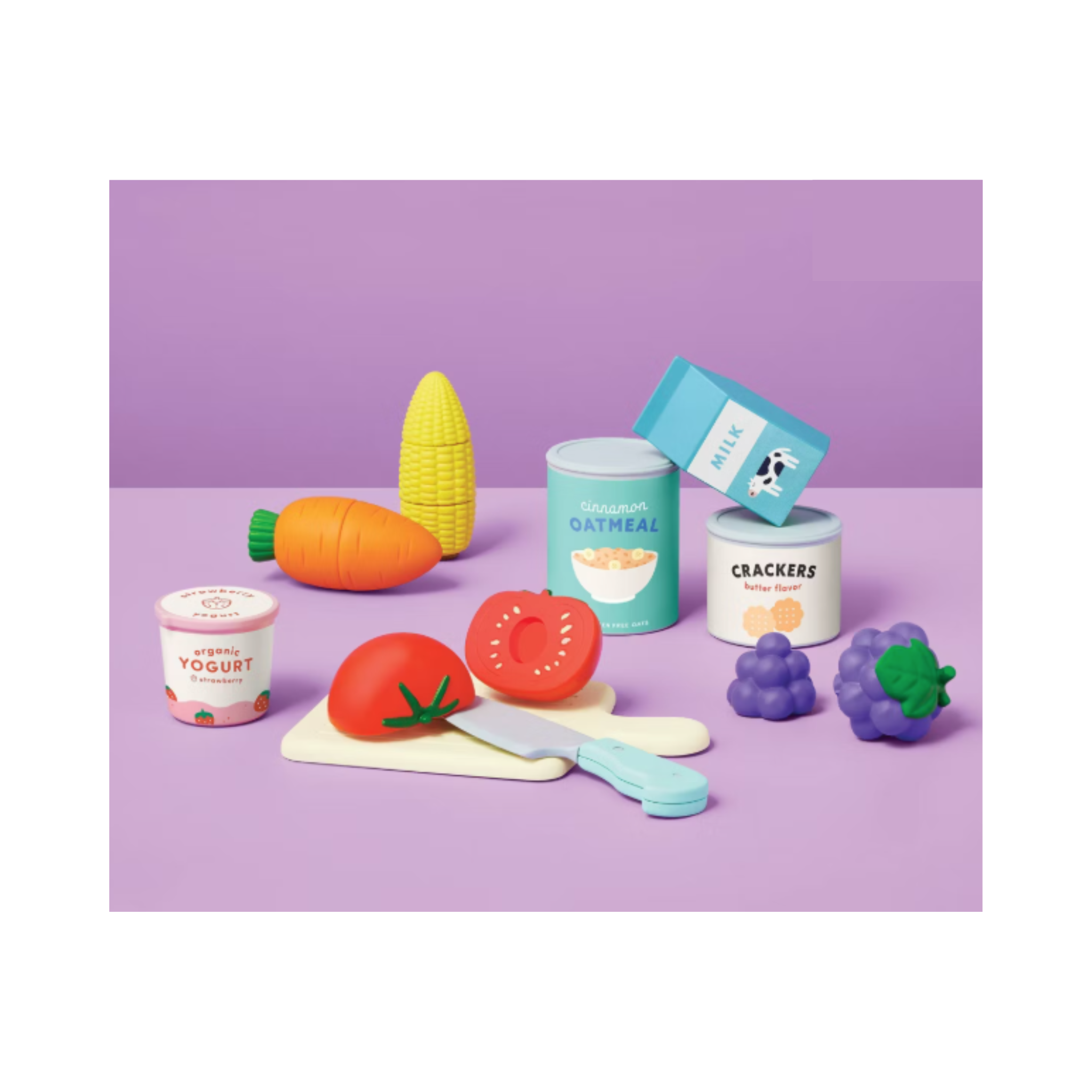 Grocery Basket with Play Food