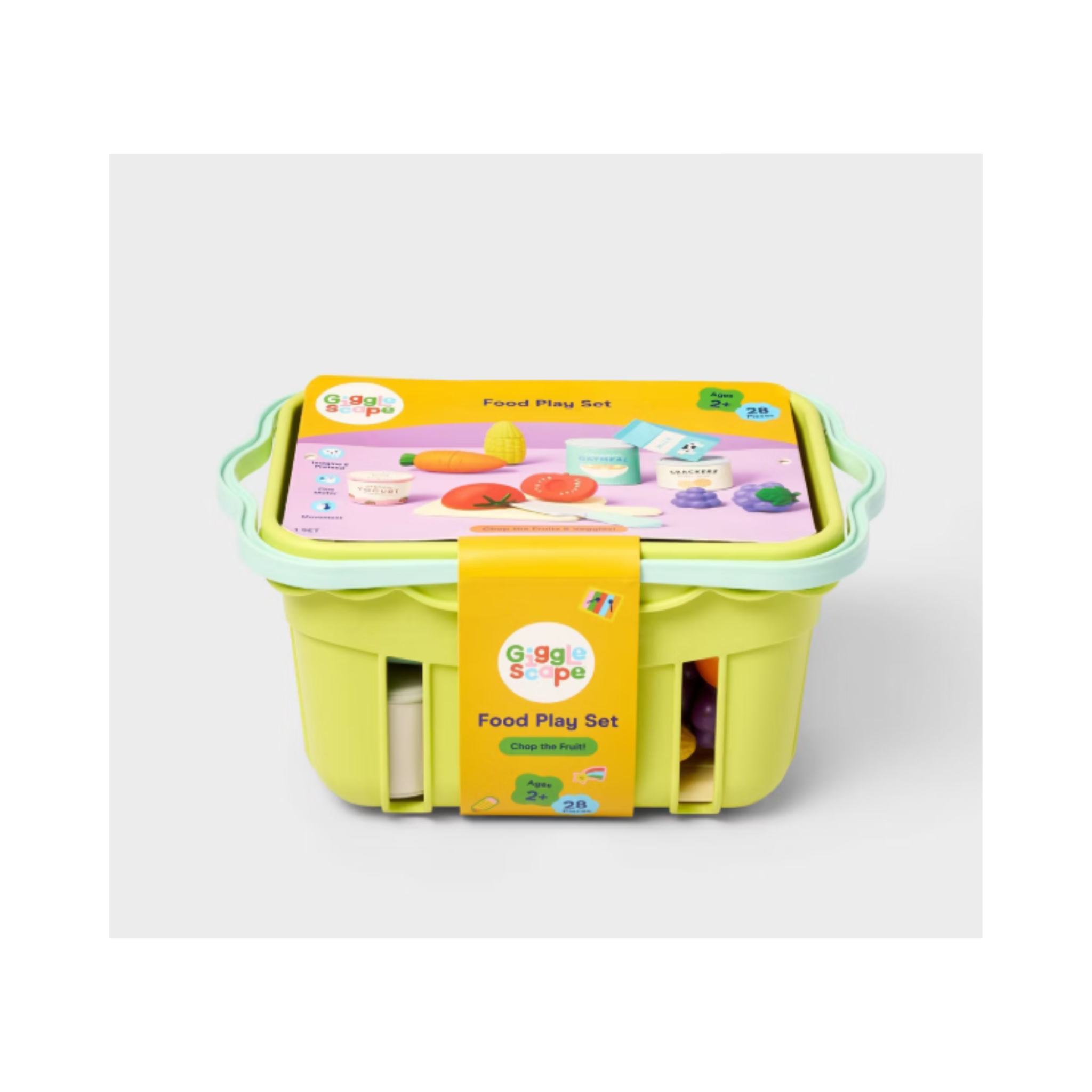 Grocery Basket with Play Food