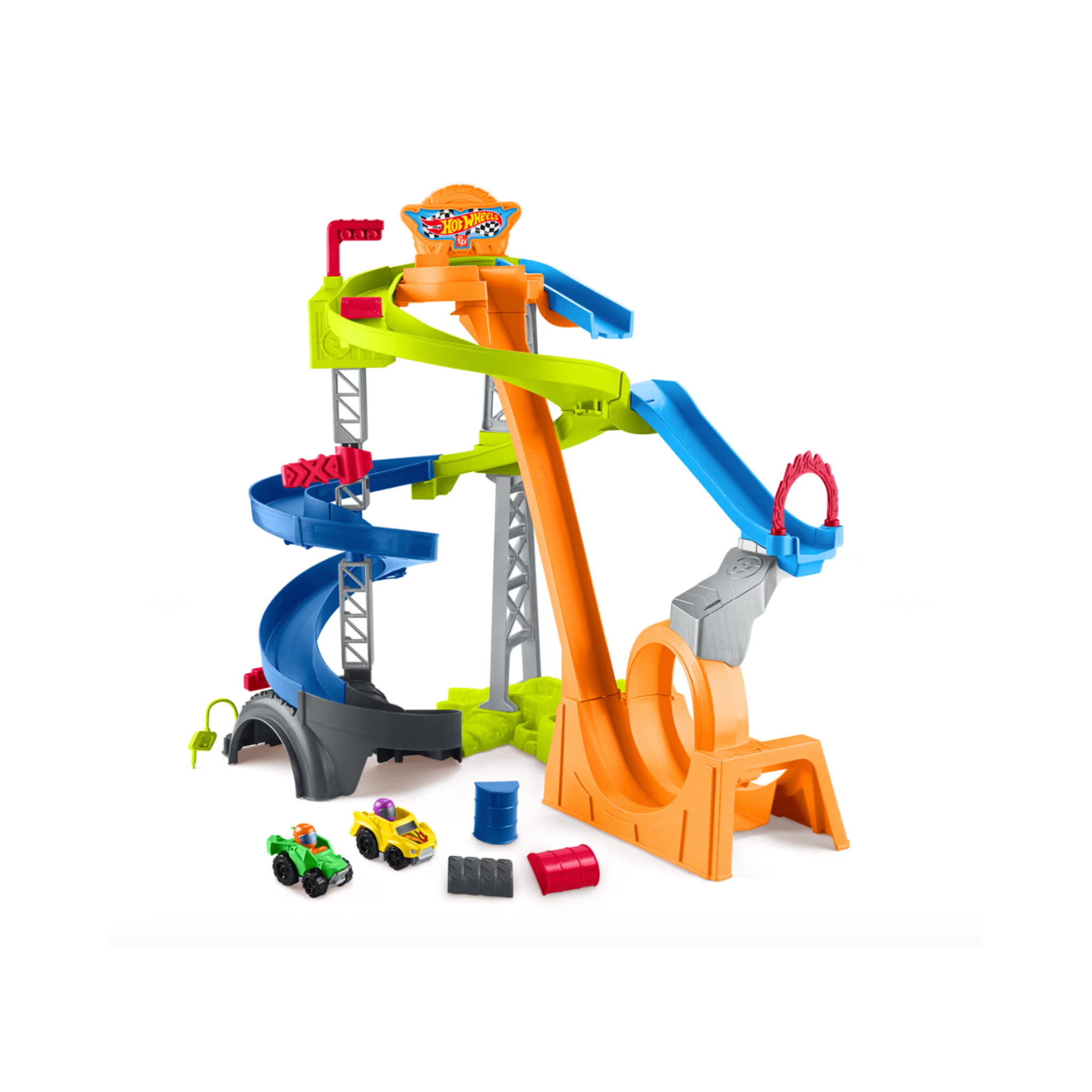 Little People Hot Wheels Spiral Stunt Speedway