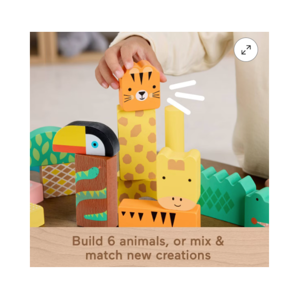 Wooden Jungle Blocks Animal