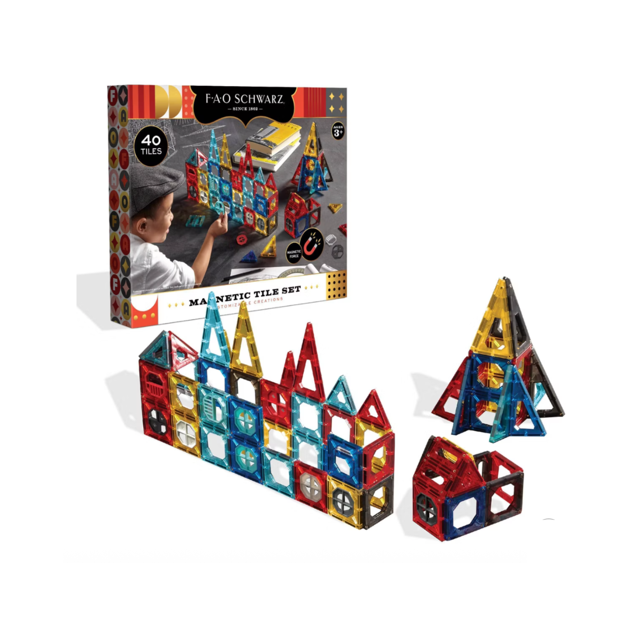 FAO Schwarz Magnetic Tile Primay 40pc