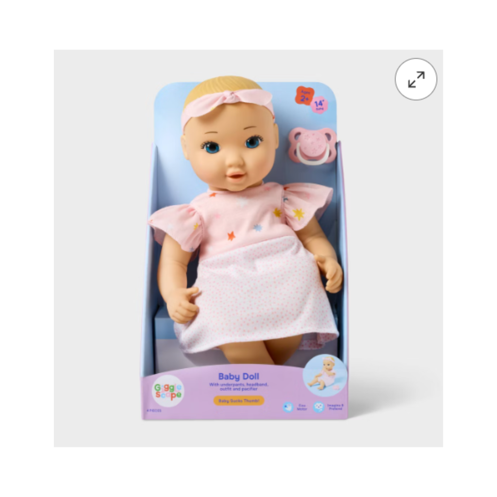 Blonde Hair/Blue Eyes Girl Baby Doll - Gigglescape