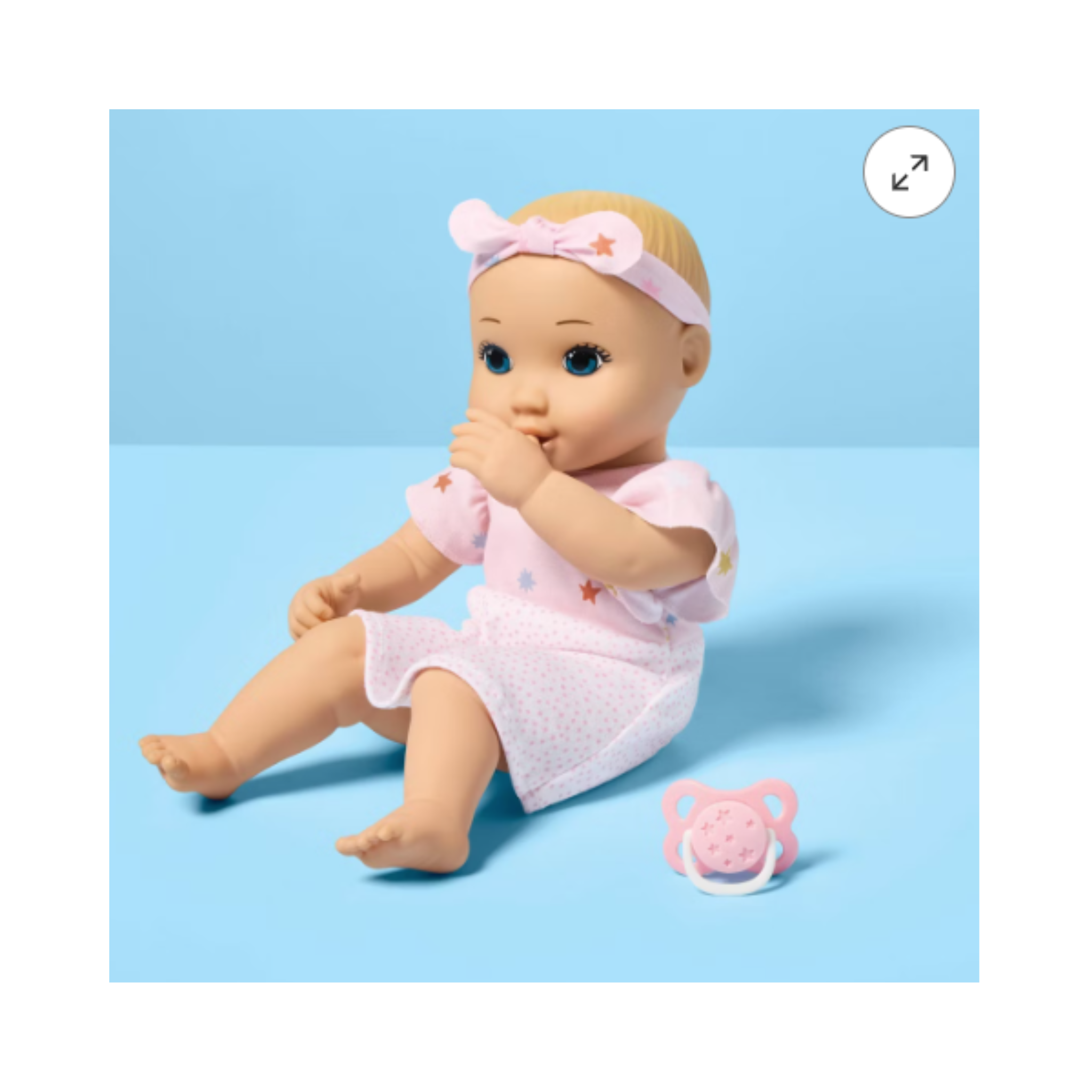 Blonde Hair/Blue Eyes Girl Baby Doll - Gigglescape
