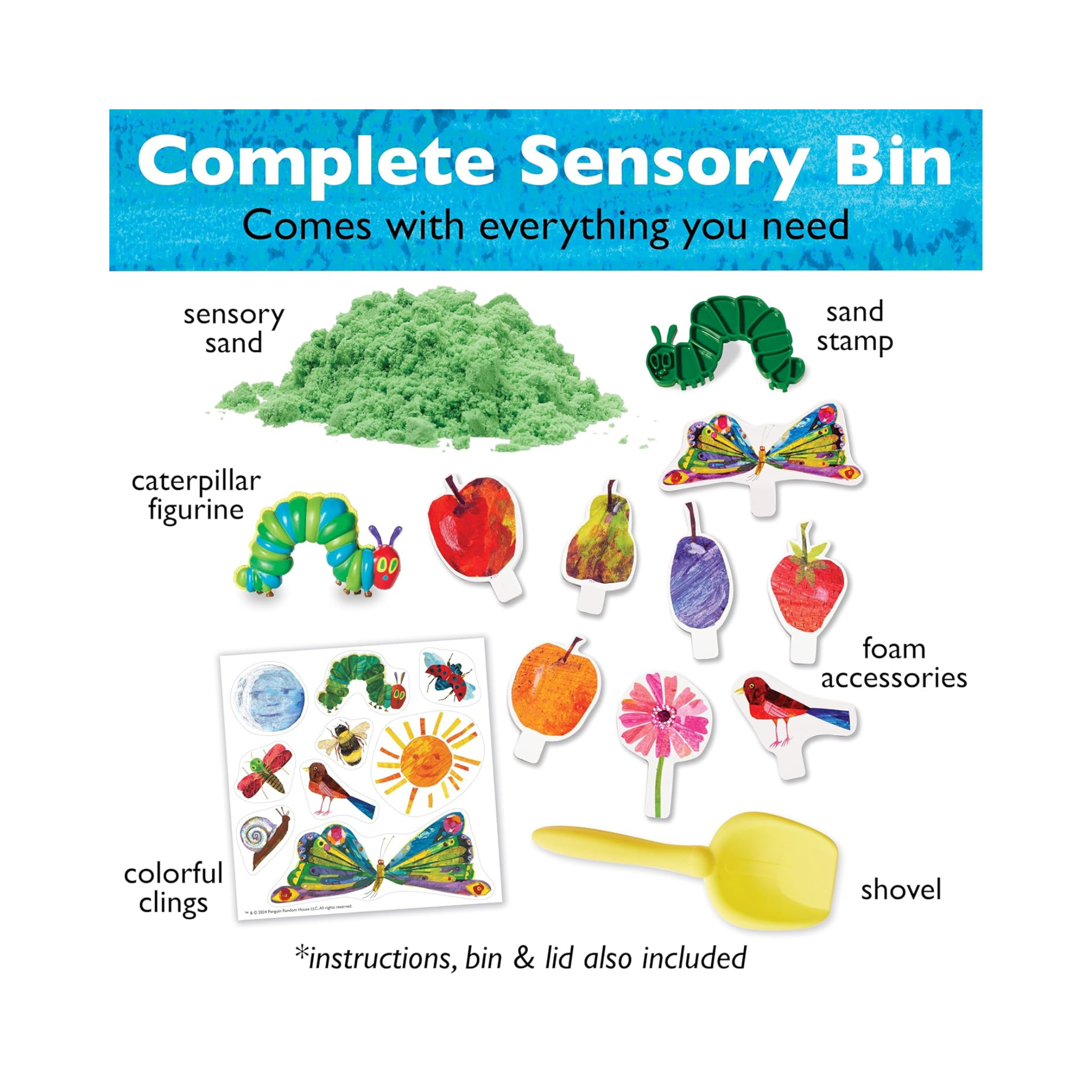The Very Hungry Caterpillar Sensory Bin