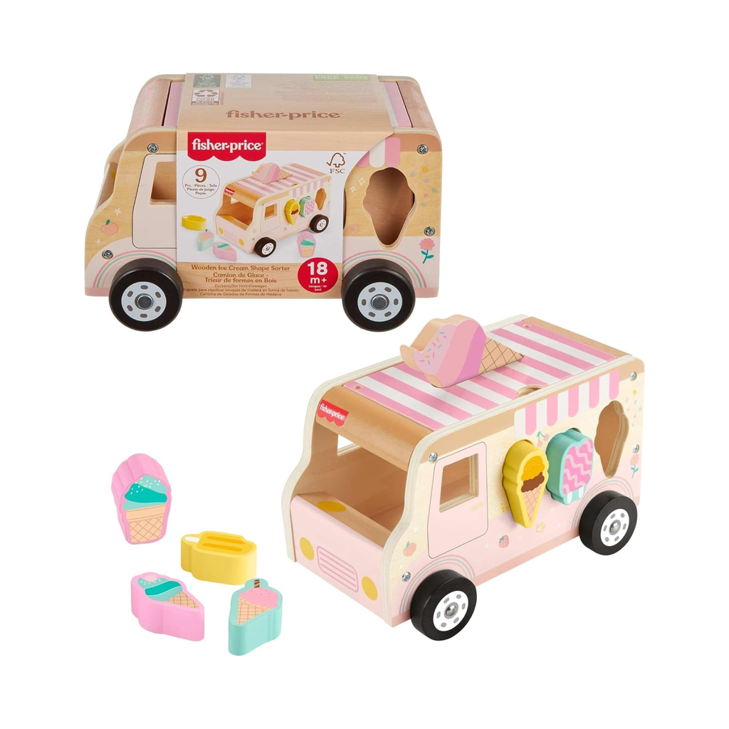 Wooden Ice Cream Shape Sorting - Fisher Price