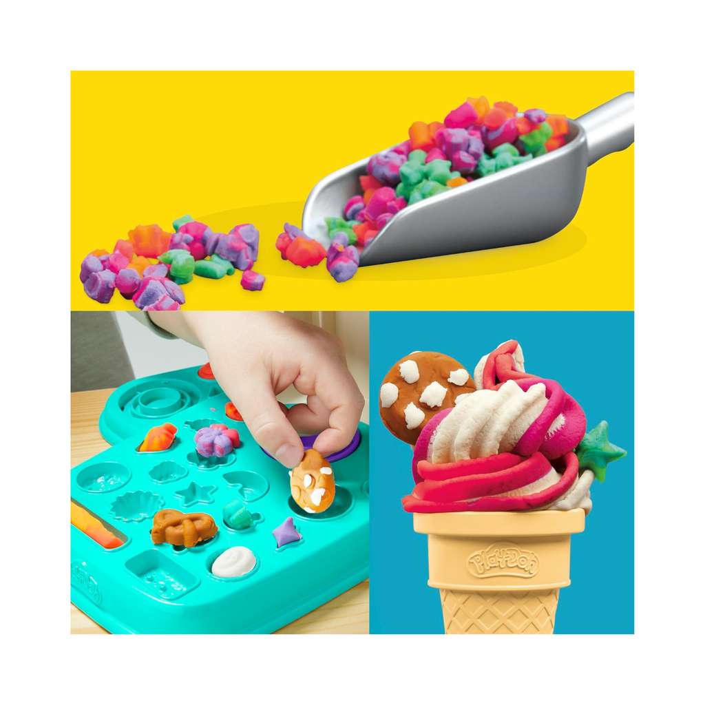 Rainbow Swirl Ice Cream Playset - Play-Doh
